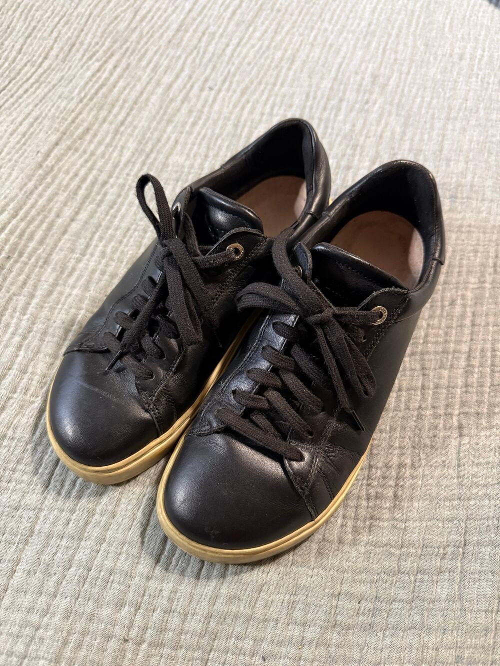 Birkenstock Bend Low Leather Sneakers Black Size 38